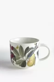 Image of Fruit And Floral White Mug
