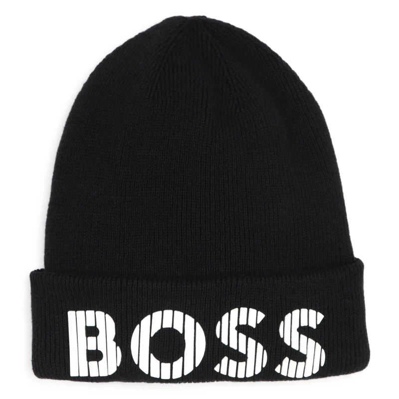 Image of Boss Large Beanie - Black Infant