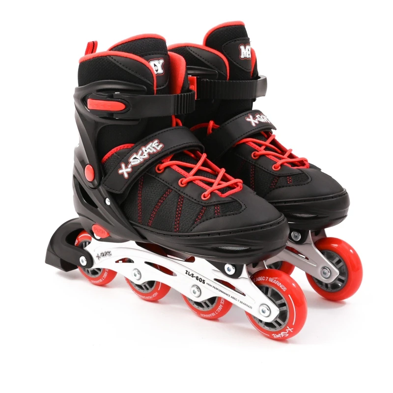Image of Planet Direct M.Y X-Skate Adjustable Inline Roller Skates with B Red male Small