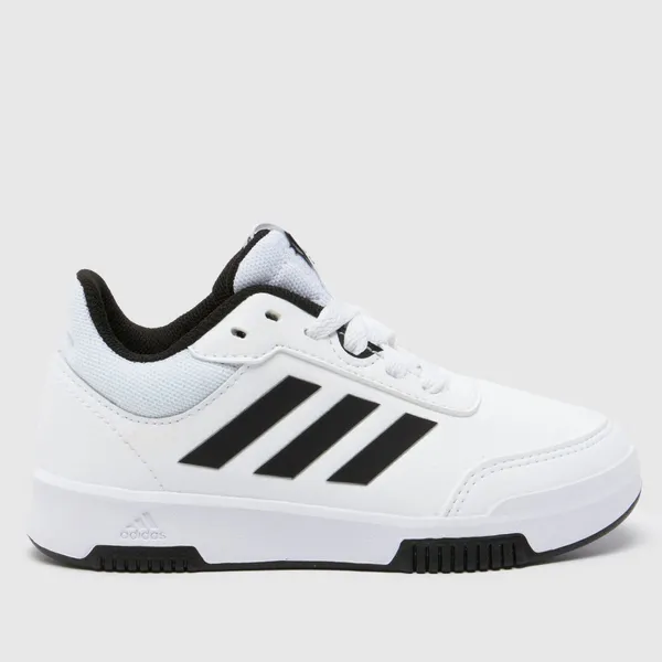 Image of adidas white & Black tensaur sport 2.0 Junior trainers White/Black UK 11