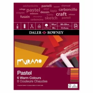 Image of Daler Rowney Murano Pastel Pad Warm 12 x 9 Inch