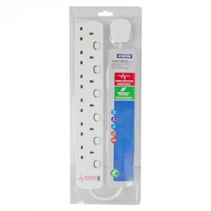 Image of Status 2M 6G Surge Protection Extension Lead with Neon Indicator