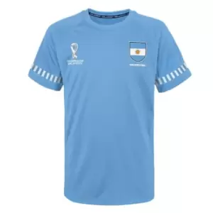 Image of Fifa World Cup Qatar 2022 Argentina Mens T-Shirt in Blue