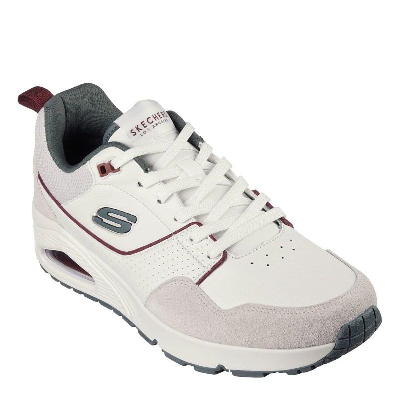 Image of Skechers Men 'Uno - Retro One' Sports in White Size: 9 White 9 Male 0197627150307