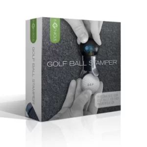 Image of Golf Ball Monogram Stamper in Black Plastic