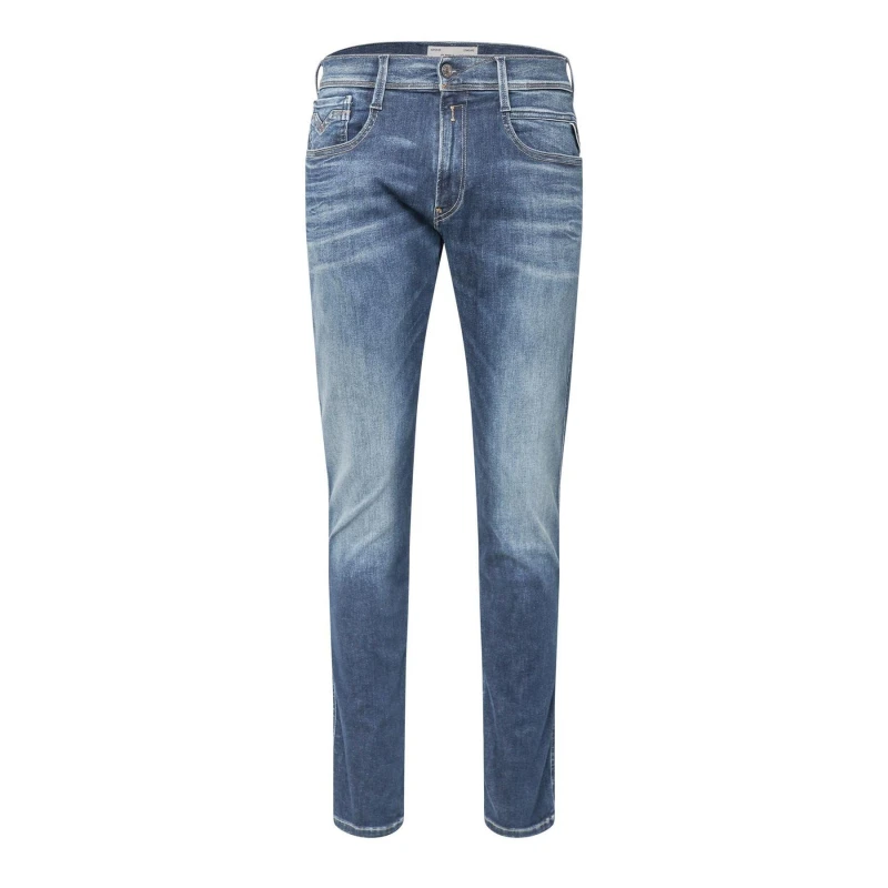 Image of Replay Anbass Slim-Fit Jeans Slim Jeans 30L Blue 29955018307