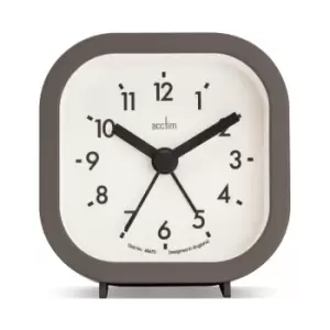 Image of Acctim Robyn Mini Bedside Alarm Clock Grey