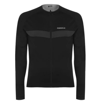 Image of Pinnacle Race Long Sleeve Cycling Jersey Mens - Black