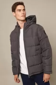 Image of Hooded Quilt Puffer Jacket