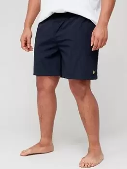 Image of Lyle & Scott Big & Tall Plain Swim Shorts - Navy, Size 3XL, Men