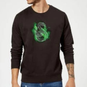 Image of Harry Potter Slytherin Geometric Sweatshirt - Black