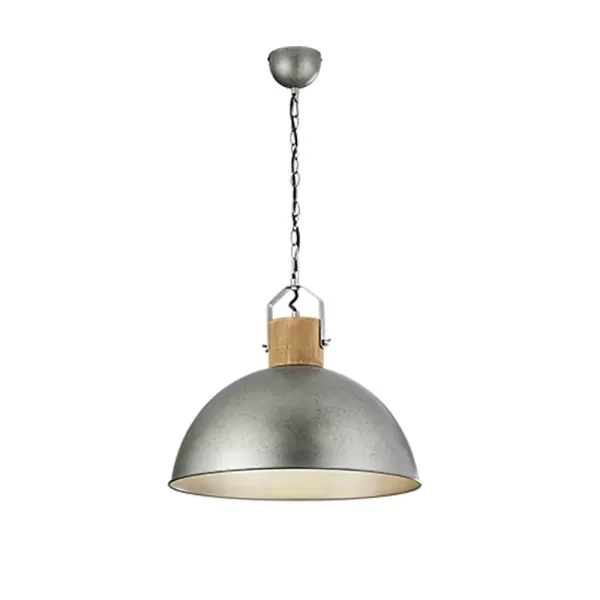 Image of Delhi Vintage Dome Pendant Ceiling Light Nickel antique