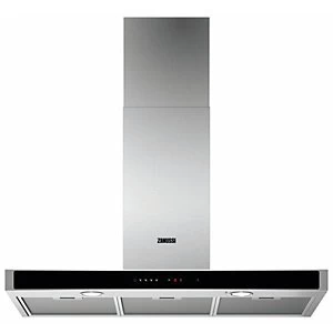 Image of Zanussi ZFT919Y 90cm Flat Chimney Cooker Hood