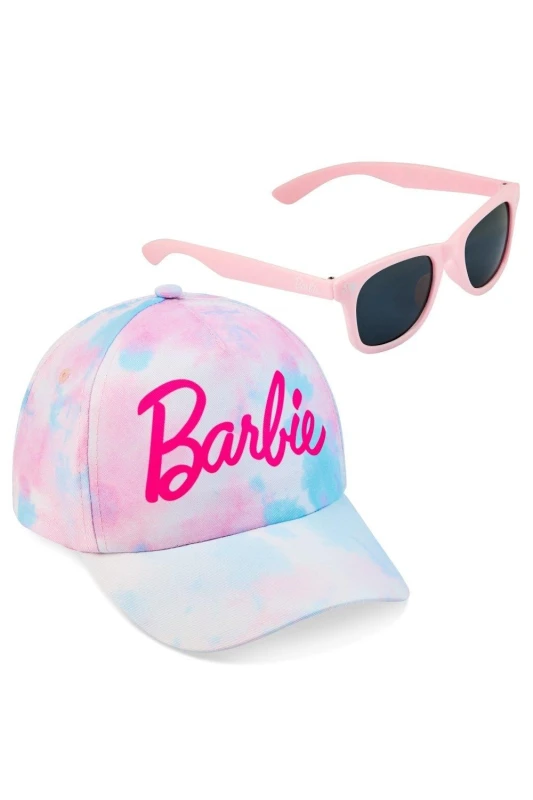 Image of Barbie Cap & Sunglasses Set Pink female