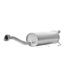 Image of ASMET Rear silencer 13.018 End silencer,Rear exhaust silencer HONDA,CIVIC VII Hatchback (EU, EP, EV)