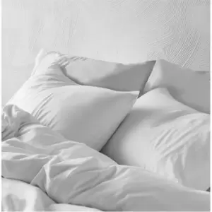 Image of Himeya 300TC Organic Cotton Standard Pillowcase - White