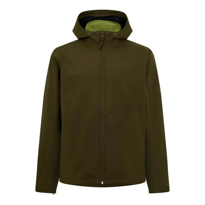 Image of Timberland Mens Weather Resistant 3-in-1 Rain Anorak Dark Olive male S