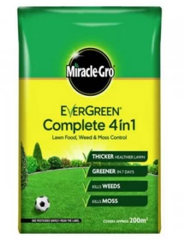 Image of Evergreen Complete 4-in-1 Lawn Feed, Weed and Moss Killer 200m² 7kg