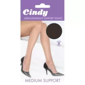 Image of Cindy Womens/Ladies Mediumweight Support Tights (1 Pair) (Medium (5ft-5ft8a)) (Barely Black)