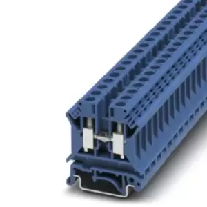 Image of Phoenix Contact Blue UK 6 N BU Feed Through Terminal Block, 24 8 AWG, 0.2 6mm, ATEX, 800 V