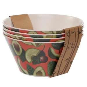 Image of Bamboo Composite Avocado Reusable Bowl Set of 4