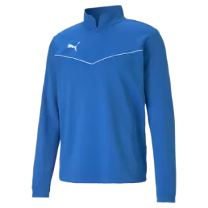 Image of Puma teamRISE 1/4 Zip Top Electric Blue Medium