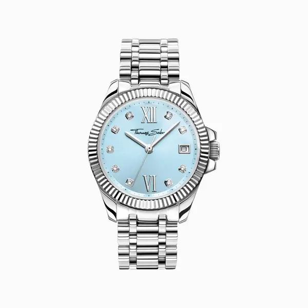 Image of Thomas Sabo Watches Stainless Steel Case Divine Blue White Stones Watc