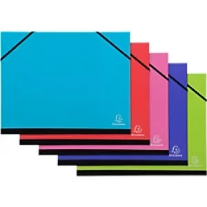 Image of Exacompta Art Folder 25529E Cardboard 280mm x 380mm Assorted Pack of 5