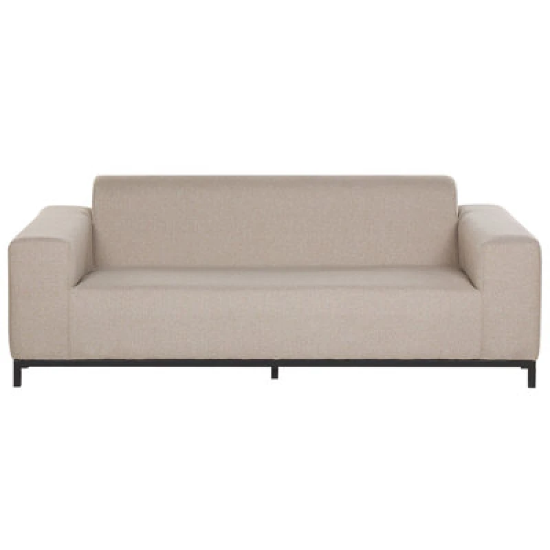 Image of BELIANI Garden Sofa 3 Seater ROVIGO Beige 252574