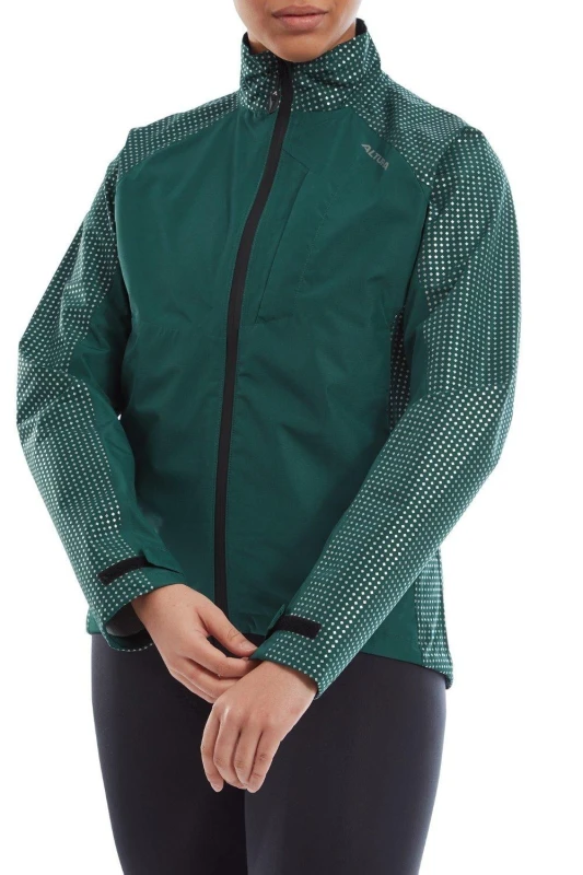 Image of Altura Nightvision Storm Womens Waterproof Jacket 8 DARK GREEN - Cycles UK