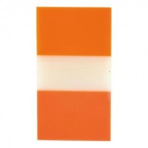 Image of Office Standard Index Flags 50 Sheets per Pad 25x45mm Orange Pack 5