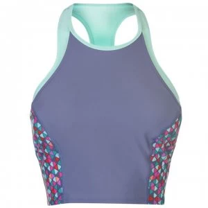 Image of Speedo Astro Tankini Top Ladies - Pink/Grey