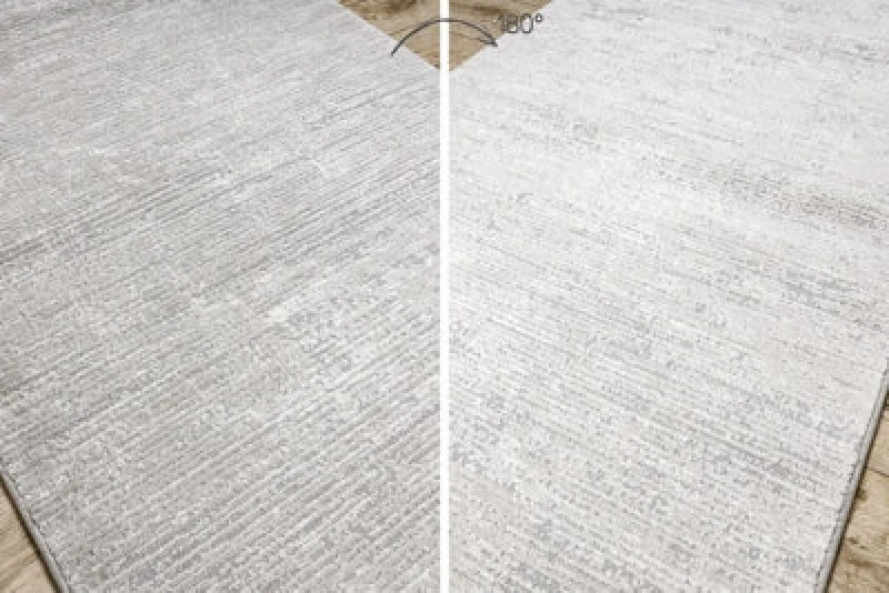 Image of RugsX Modern Runner Tuls 51248 Structural, Melange Grey 60 Cm 60X110 Cm