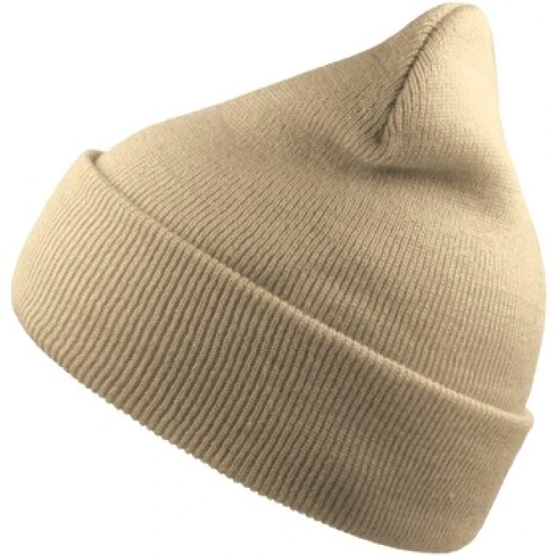 Image of Atlantis Atlantis Men Wind Cuffed Beanie in Beige Beige One Size Male 5063470815449