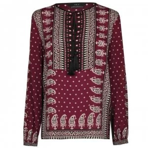 Image of SET Printed Shirt - 993 Black Red