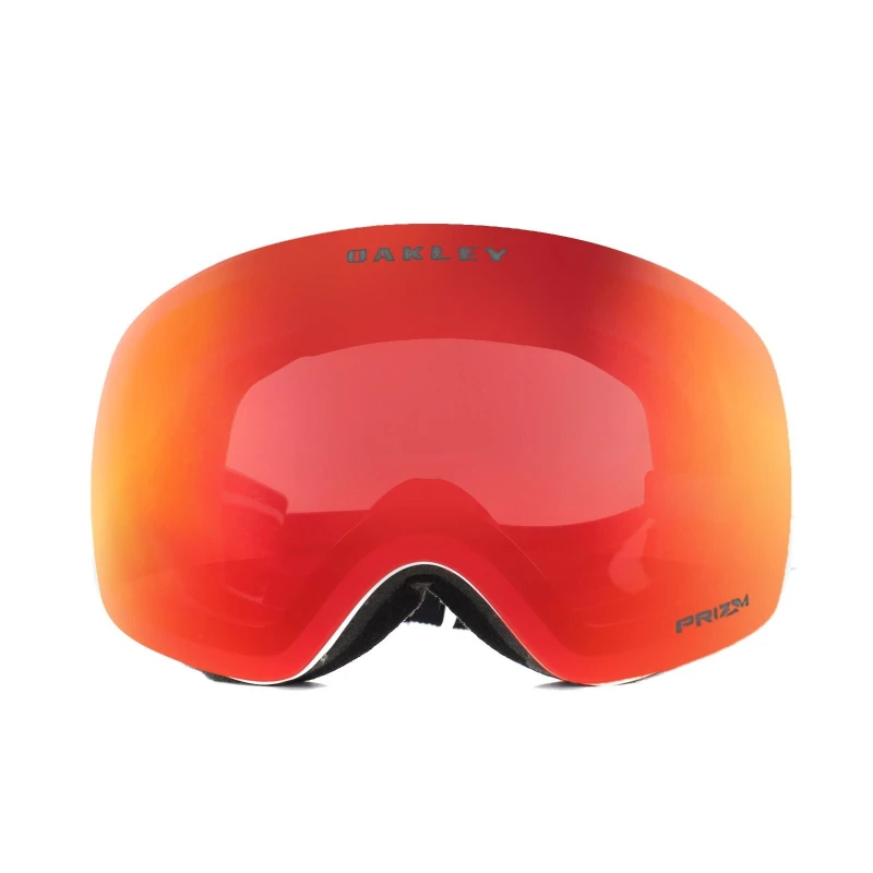 Image of Oakley Oakley Ski Snow Goggles Flight Deck XM OO7064-24 Matt White Prizm Torch Iridium Ski Goggles White One Size Unisex 888392104021