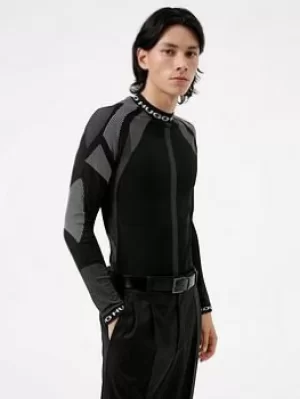 Image of Hugo Boss Active Daffron X Long Sleeve Top Black Size L Men