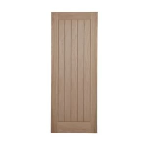 Image of Cottage Framed Ledged And Braced Oak veneer Internal Door H1981mm W762mm