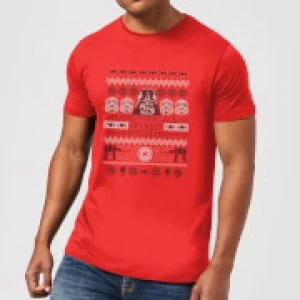 Image of Star Wars I Find Your Lack Of Cheer Disturbing Mens Christmas T-Shirt - Red - M