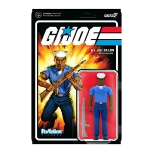 Image of G.I. Joe Wave 2 Blueshirt Clean Dark Brown Reaction Figure