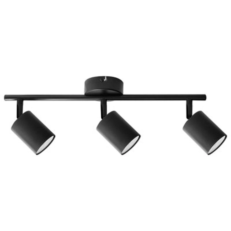Image of Beliani 3 Light Spotlight Nyando Metal Black