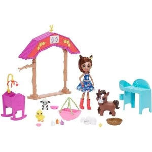 Image of Barnyard Nursery With Haydie Horse Doll & Trotter (Enchantimals) Playset
