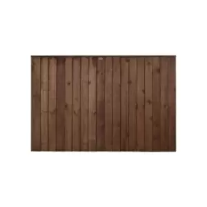 Image of 6ft x 4ft (1.828m x 1.218m) Pressure Treated Brown Pressure Treated Closeboard Fence Panel - Pack of 4 (Home Delivery)