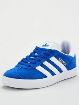 Image of adidas Originals GAZELLE C Childrens Trainer - Blue, Size 12