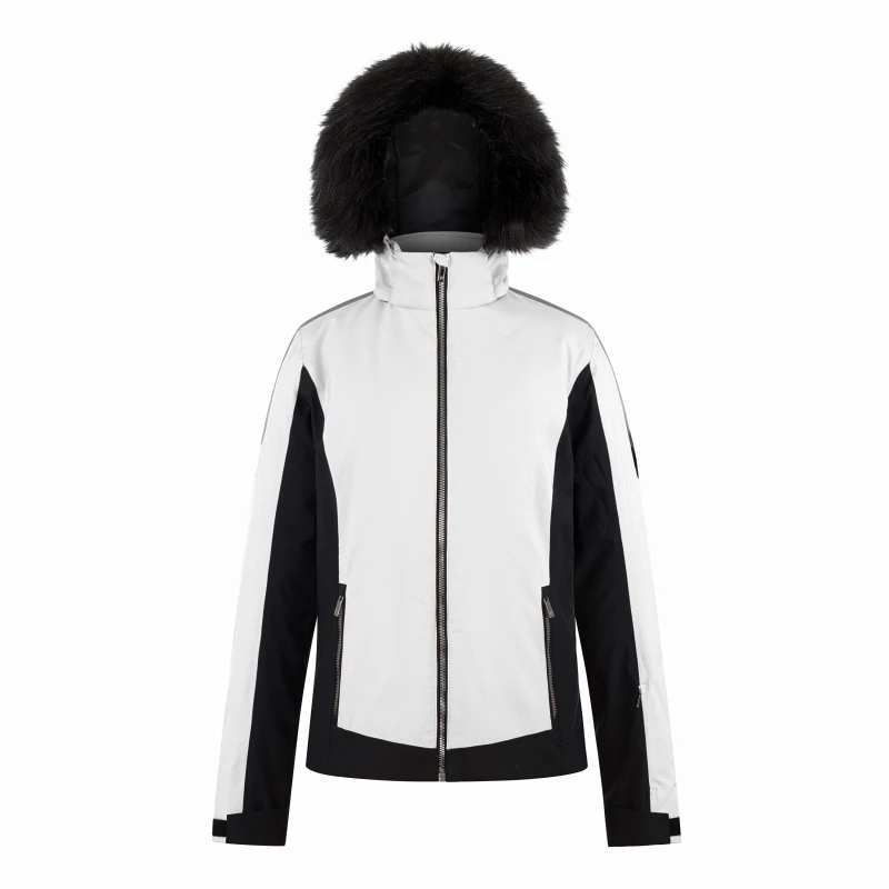 Image of Nevica Womens Meribel Waterproof Windproof Hooded Ski Jacket White female 6 (34)