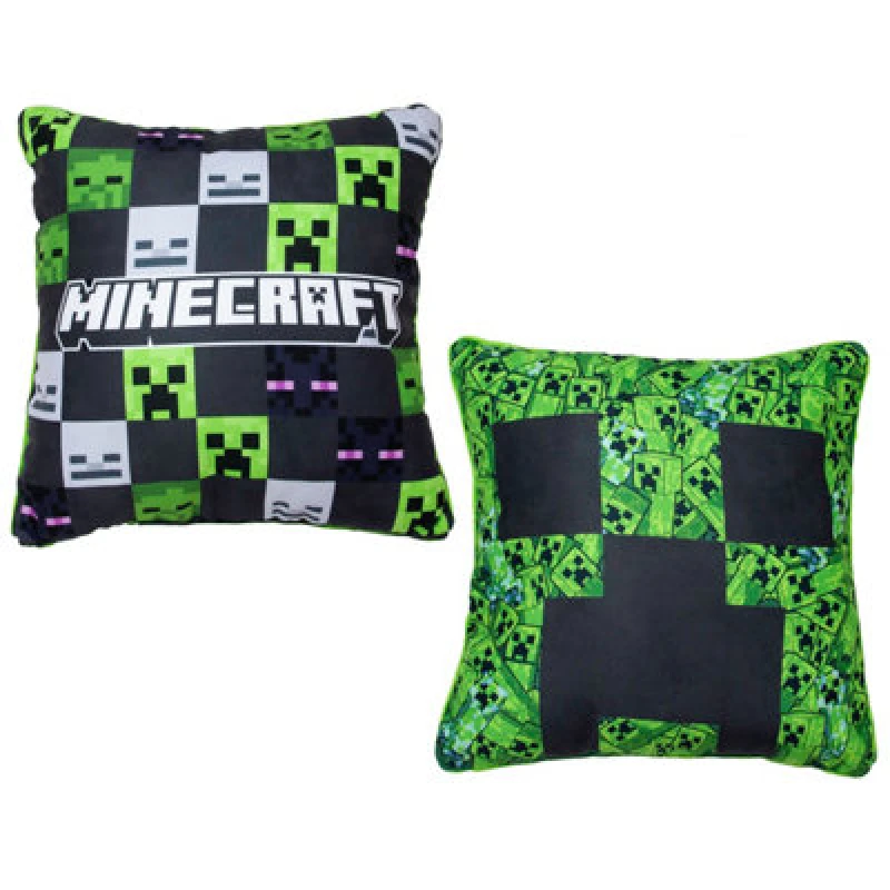Image of Minecraft Cubed Square Filled Cushion