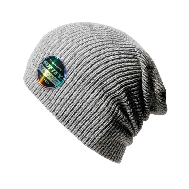 Image of Result Core Mens Softex Beanie in Mid Grey Mid Grey Male One Size