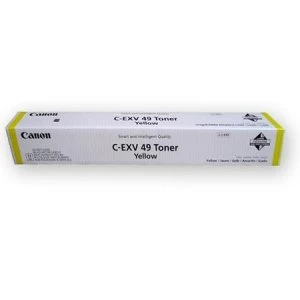 Image of Canon CEXV49 Yellow Laser Toner Ink Cartridge