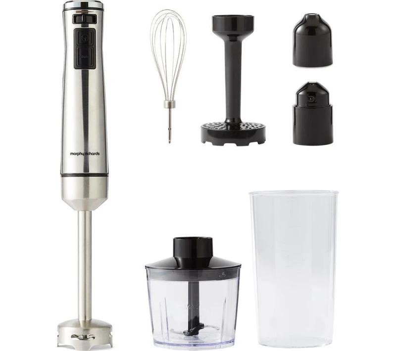 Image of Morphy Richards Hand Blender Set - Silver/Grey 5056765402295