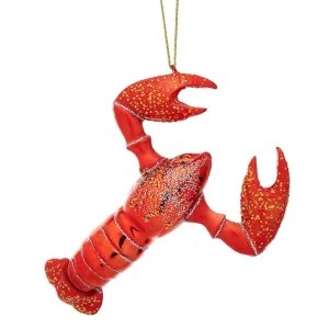 Image of Sass & Belle Glitter Lobster Shaped Bauble